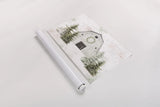 Wooded Holiday I Barn by Katie Pertiet. shown as a rolled paper print. Available as archival giclee rolled canvas, fine art paper, or poster print. SKU 66636i.
