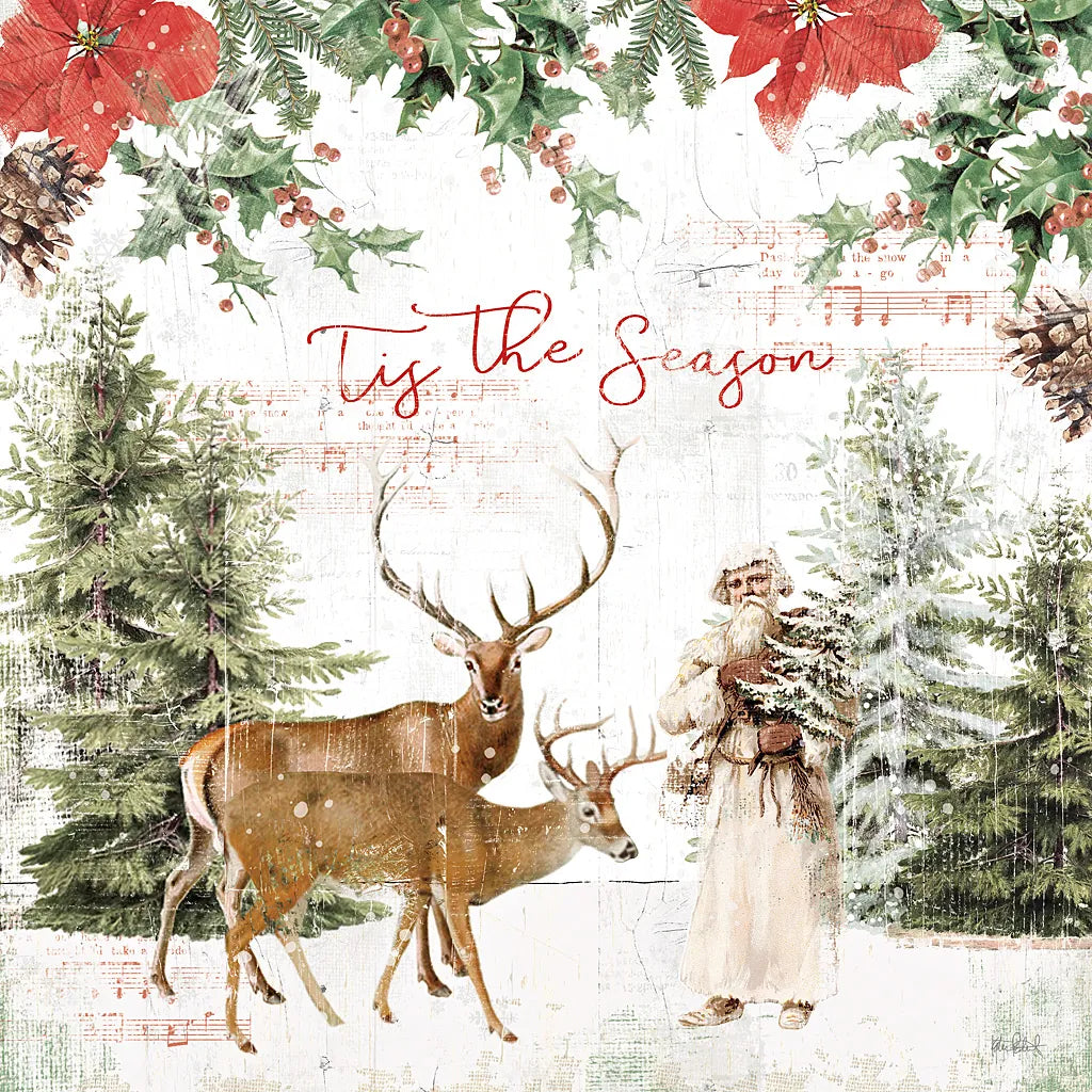 Wooded Holiday II by Katie Pertiet. SKU 52256a. Archival Giclee Fine art print for wall decor.