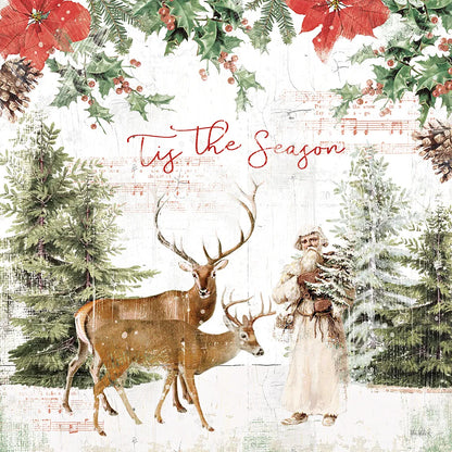 Wooded Holiday II by Katie Pertiet. SKU 52256a. Archival Giclee Fine art print for wall decor.