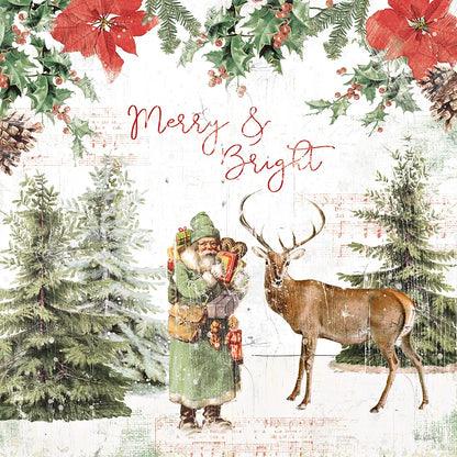 Wooded Holiday III by Katie Pertiet. SKU 52257a. Archival Giclee Fine art print for wall decor.