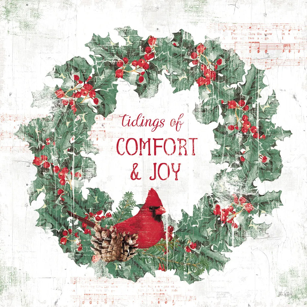 Wooded Holiday IV v2 by Katie Pertiet. SKU 58379a. Archival Giclee Fine art print for wall decor.