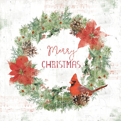 Wooded Holiday V Christmas by Katie Pertiet. SKU 75571a. Archival Giclee Fine art print for wall decor.