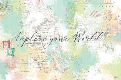 World Adventure II by Katie Pertiet. SKU 44705i. Archival Giclee Fine art print for wall decor.