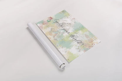 World Adventure II by Katie Pertiet. shown as a rolled paper print. Available as archival giclee rolled canvas, fine art paper, or poster print. SKU 44705i.