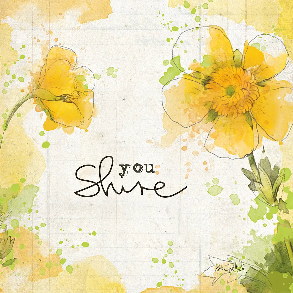 You Shine I by Katie Pertiet. SKU 28809a. Archival Giclee Fine art print for wall decor.