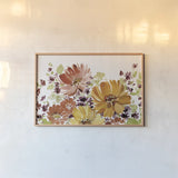 Autumn Joy I by Katrina Pete. shown as a paper print in a natural frame. Available as a archival giclee rolled canvas, fine art paper, or poster print. SKU 91181i.