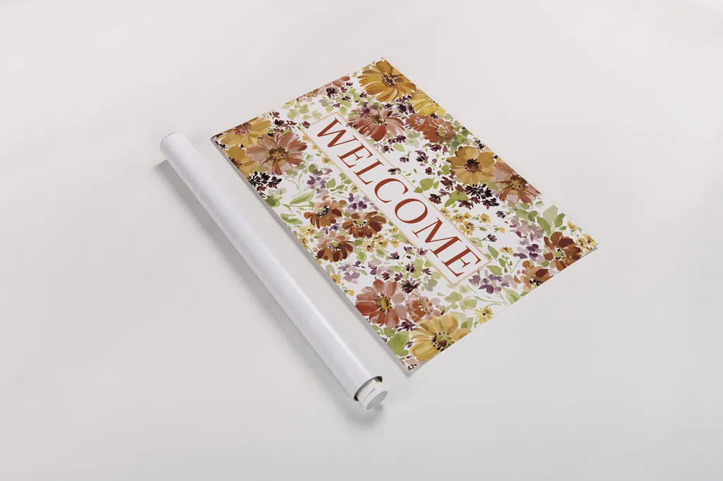 Autumn Joy II by Katrina Pete. shown as a rolled paper print. Available as archival giclee rolled canvas, fine art paper, or poster print. SKU 91182i.