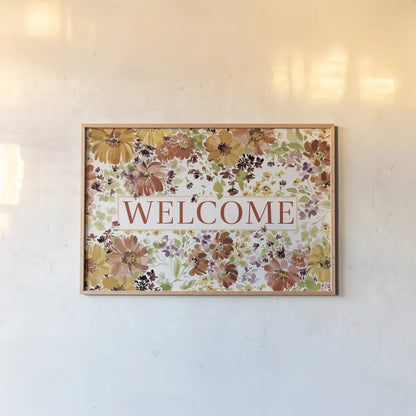 Autumn Joy II by Katrina Pete. shown as a paper print in a natural frame. Available as a archival giclee rolled canvas, fine art paper, or poster print. SKU 91182i.