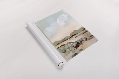 Autumn Meadow by Katrina Pete. shown as a rolled paper print. Available as archival giclee rolled canvas, fine art paper, or poster print. SKU 82652h.