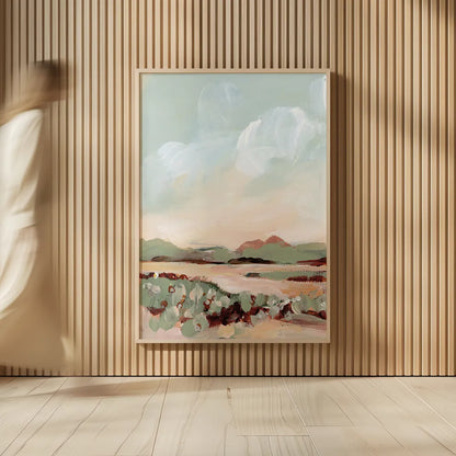 Autumn Meadow by Katrina Pete. shown as over sized large wall art. Available as an archival giclee rolled canvas, fine art paper, or poster print. SKU 82652h.