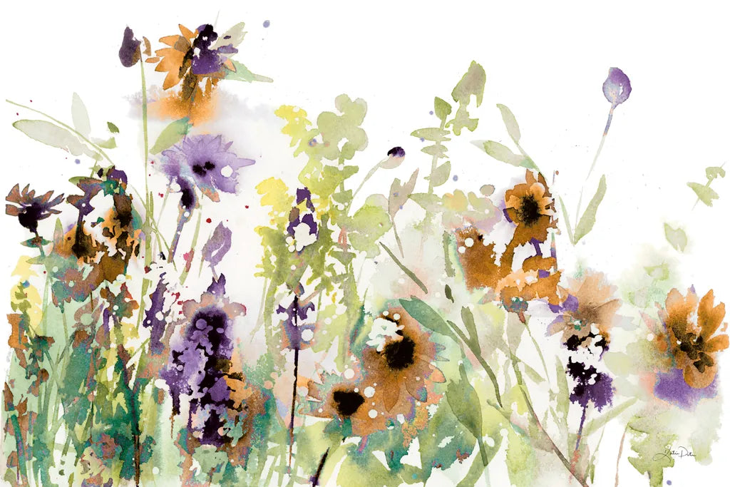 Autumn Meadow Flowers by Katrina Pete. SKU 87981i. Archival Giclee Fine art print for wall decor.