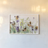 Autumn Meadow Flowers by Katrina Pete. shown as a paper print in a white frame. Available as a archival giclee rolled canvas, fine art paper, or poster print. SKU 87981i.