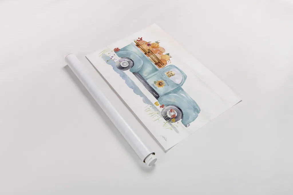 Autumn Ramble I by Katrina Pete. shown as a rolled paper print. Available as archival giclee rolled canvas, fine art paper, or poster print. SKU 78912i.