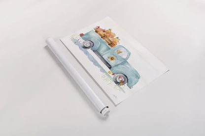 Autumn Ramble I by Katrina Pete. shown as a rolled paper print. Available as archival giclee rolled canvas, fine art paper, or poster print. SKU 78912i.