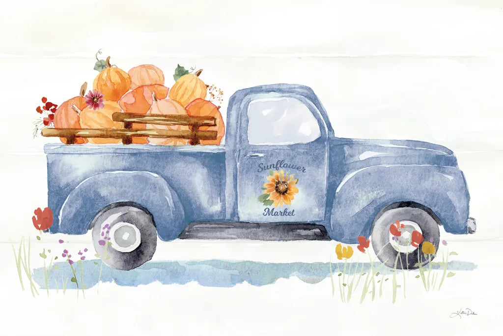 Autumn Ramble I Navy by Katrina Pete. SKU 80422i. Archival Giclee Fine art print for wall decor.