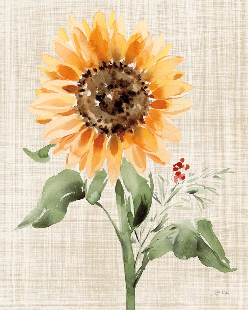 Autumn Ramble III Linen by Katrina Pete