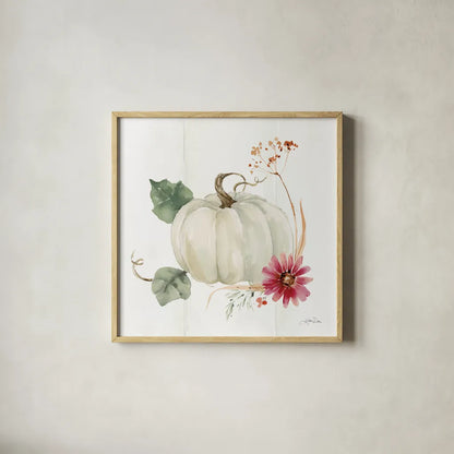 Autumn Ramble IX by Katrina Pete. Shown in a natural wood glass frame for a timeless modern aesthetic. Available as an archival giclee rolled canvas, fine art paper, or poster print. SKU 78920a.