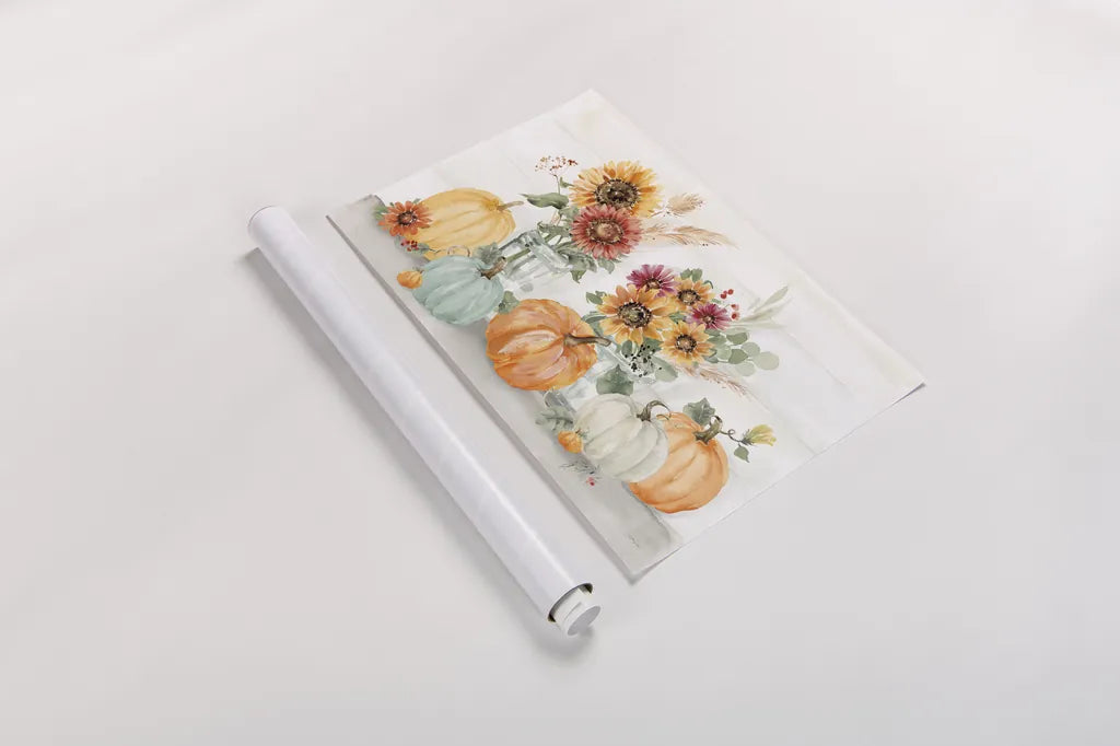 Autumn Ramble VI by Katrina Pete. shown as a rolled paper print. Available as archival giclee rolled canvas, fine art paper, or poster print. SKU 78917i.