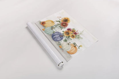 Autumn Ramble VI Navy by Katrina Pete. shown as a rolled paper print. Available as archival giclee rolled canvas, fine art paper, or poster print. SKU 80421i.