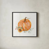Autumn Ramble VII by Katrina Pete. Shown in a sleek black glass frame for a contemporary gallery look. Available as an archival giclee rolled canvas, fine art paper, or poster print. SKU 78918a.