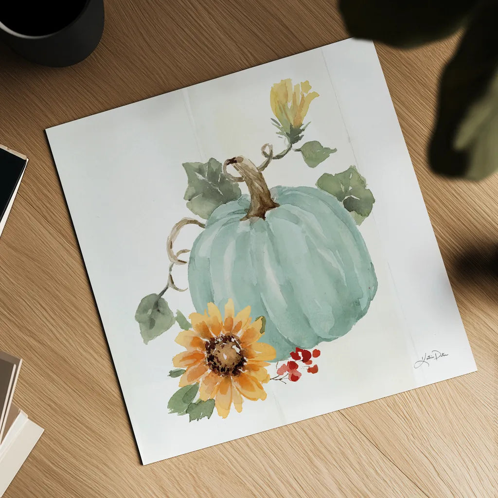 Autumn Ramble VIII by Katrina Pete. Shown as a detailed flat fine art print, highlighting archival giclee quality. Available as an archival giclee rolled canvas, fine art paper, or poster print. SKU 78919a.