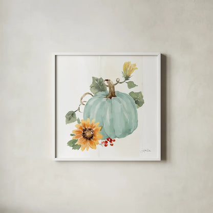 Autumn Ramble VIII by Katrina Pete. Shown in a crisp white glass frame for a clean and minimalist style. Available as an archival giclee rolled canvas, fine art paper, or poster print. SKU 78919a.