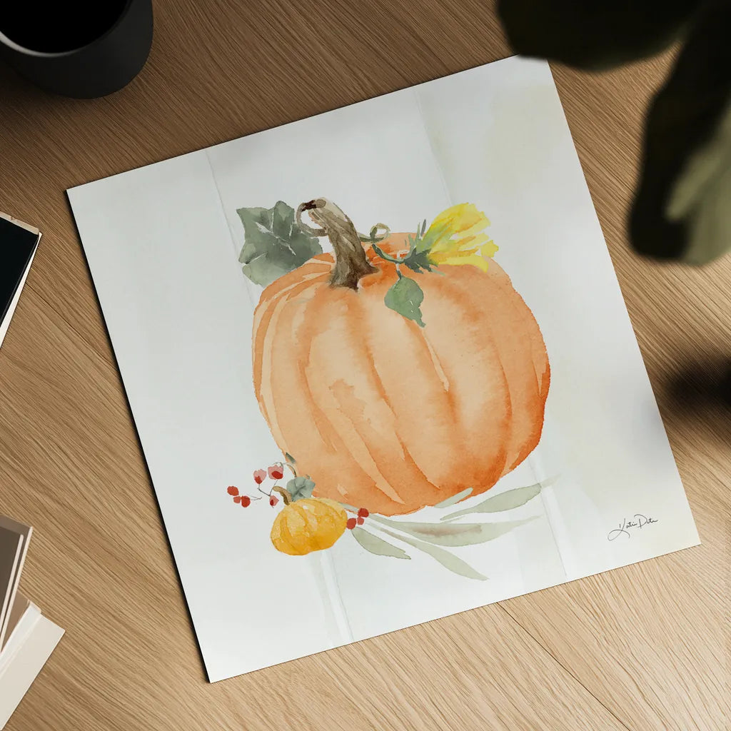 Autumn Ramble X by Katrina Pete. Shown as a detailed flat fine art print, highlighting archival giclee quality. Available as an archival giclee rolled canvas, fine art paper, or poster print. SKU 78921a.