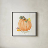 Autumn Ramble X by Katrina Pete. Shown in a sleek black glass frame for a contemporary gallery look. Available as an archival giclee rolled canvas, fine art paper, or poster print. SKU 78921a.
