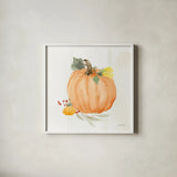 Autumn Ramble X by Katrina Pete. Shown in a crisp white glass frame for a clean and minimalist style. Available as an archival giclee rolled canvas, fine art paper, or poster print. SKU 78921a.