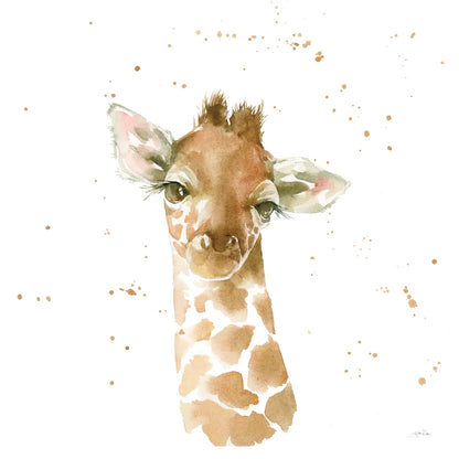 Baby Giraffe by Katrina Pete. SKU 66163a. Archival Giclee Fine art print for wall decor.