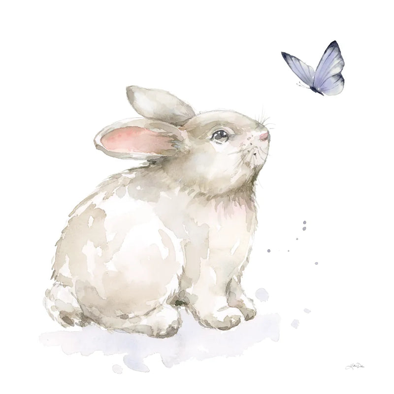 Blooming Bunnies III by Katrina Pete. SKU 83659a. Archival Giclee Fine art print for wall decor.