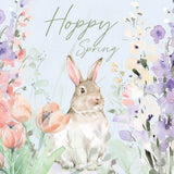Blooming Bunnies III Hoppy by Katrina Pete. SKU 89677a. Archival Giclee Fine art print for wall decor.