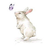 Blooming Bunnies IV by Katrina Pete. SKU 83660a. Archival Giclee Fine art print for wall decor.