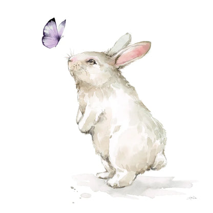 Blooming Bunnies IV by Katrina Pete. SKU 83660a. Archival Giclee Fine art print for wall decor.