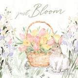 Blooming Bunnies V by Katrina Pete. SKU 96174a. Archival Giclee Fine art print for wall decor.