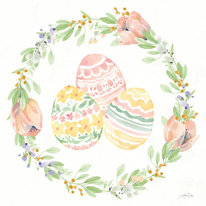 Blooming Bunnies VII by Katrina Pete. SKU 96176a. Archival Giclee Fine art print for wall decor.