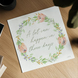Blooming Bunnies VII v2 by Katrina Pete. Shown as a detailed flat fine art print, highlighting archival giclee quality. Available as an archival giclee rolled canvas, fine art paper, or poster print. SKU 97393a.