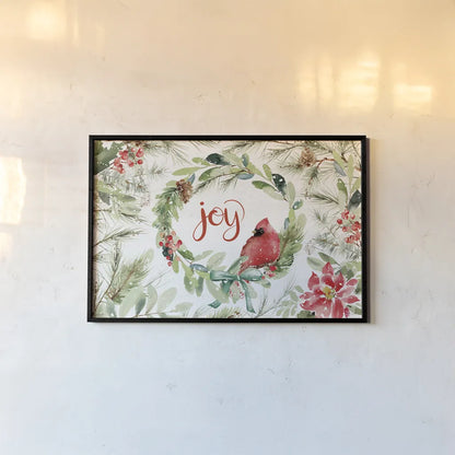 Celebrate the Season V by Katrina Pete. shown as a paper print in a black flame. Available as a archival giclee rolled canvas, fine art paper, or poster print. SKU 82245i.