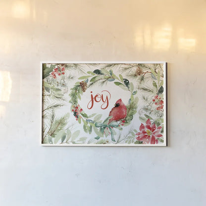 Celebrate the Season V by Katrina Pete. shown as a paper print in a white frame. Available as a archival giclee rolled canvas, fine art paper, or poster print. SKU 82245i.