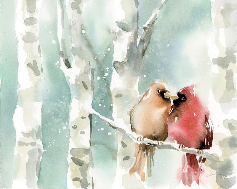 Christmas Cardinals by Katrina Pete