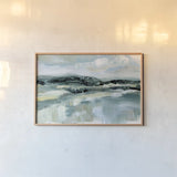 Clouds at Hilltop by Katrina Pete. shown as a paper print in a natural frame. Available as a archival giclee rolled canvas, fine art paper, or poster print. SKU 73249i.