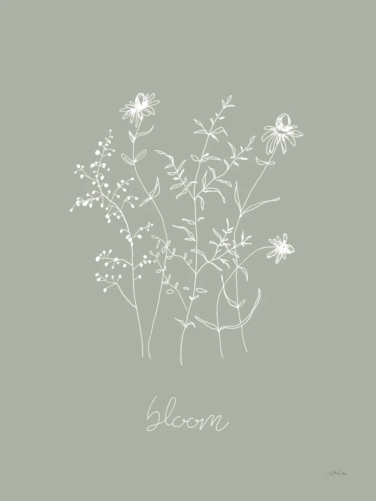 Delicate Wildflowers III by Katrina Pete