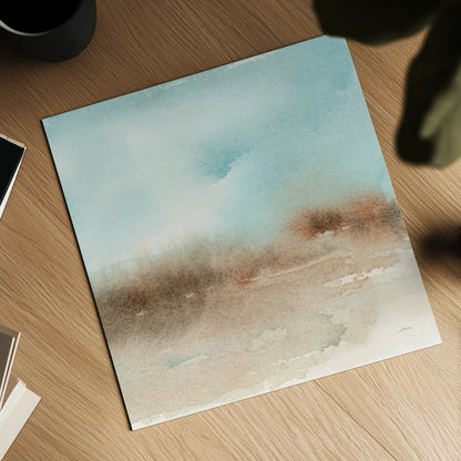 Desert Landscape II by Katrina Pete. Shown as a detailed flat fine art print, highlighting archival giclee quality. Available as an archival giclee rolled canvas, fine art paper, or poster print. SKU 65946a.