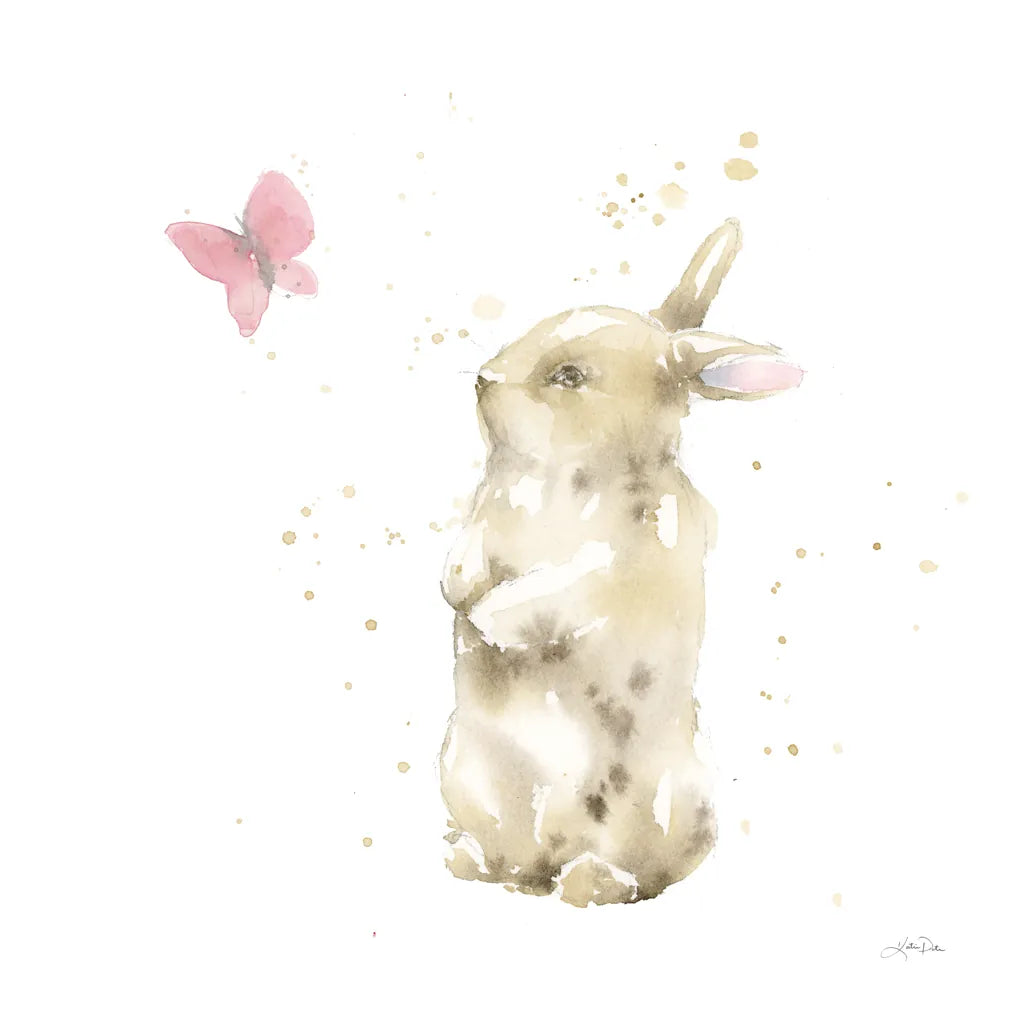 Dreaming Bunny III by Katrina Pete. SKU 77501a. Archival Giclee Fine art print for wall decor.