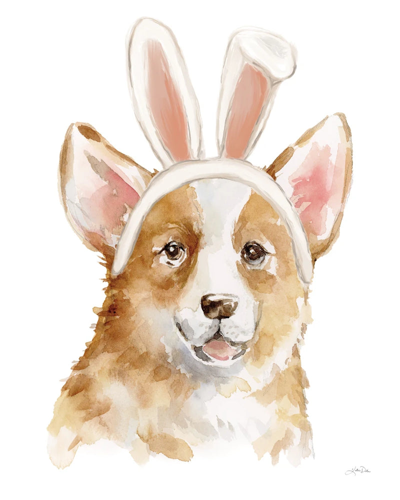 Easter Corgi by Katrina Pete