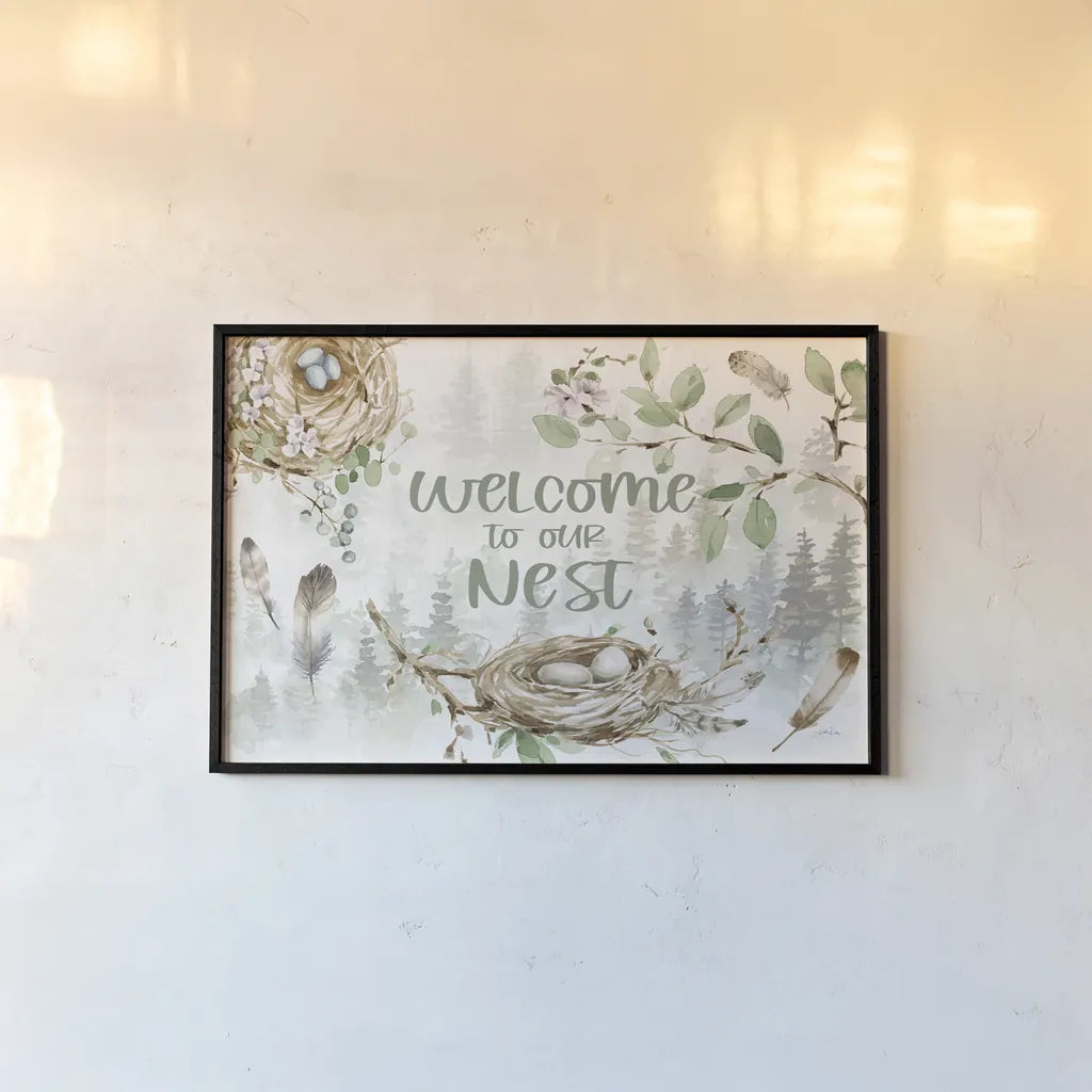 Ethereal Forest I by Katrina Pete. shown as a paper print in a black flame. Available as a archival giclee rolled canvas, fine art paper, or poster print. SKU 86891i.