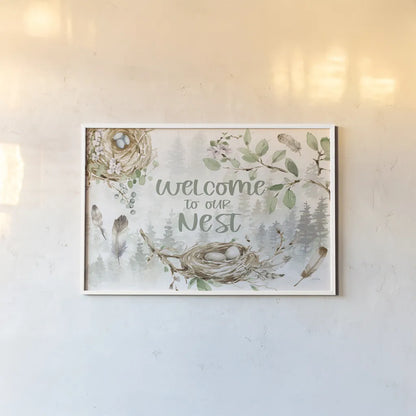 Ethereal Forest I by Katrina Pete. shown as a paper print in a white frame. Available as a archival giclee rolled canvas, fine art paper, or poster print. SKU 86891i.