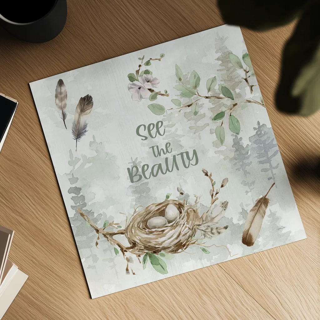 Ethereal Forest II by Katrina Pete. Shown as a detailed flat fine art print, highlighting archival giclee quality. Available as an archival giclee rolled canvas, fine art paper, or poster print. SKU 86892a.