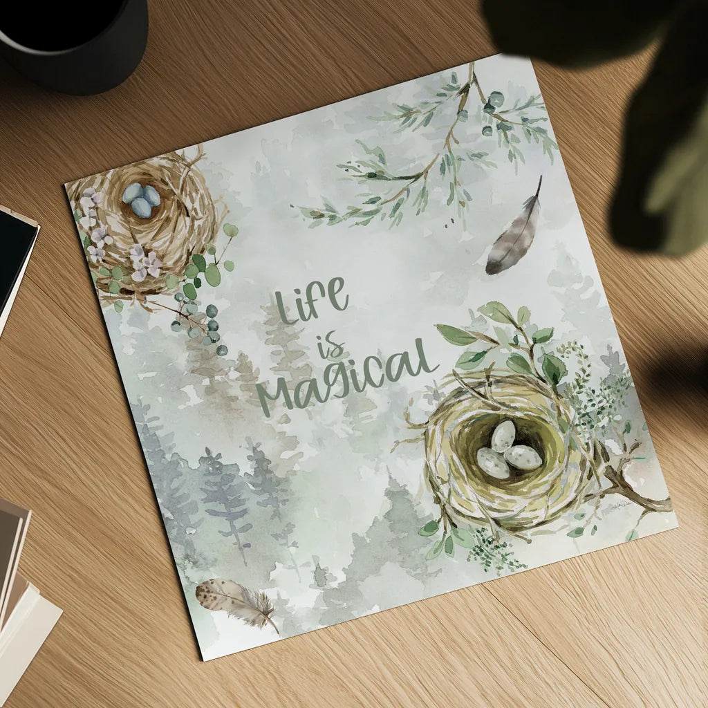 Ethereal Forest III by Katrina Pete. Shown as a detailed flat fine art print, highlighting archival giclee quality. Available as an archival giclee rolled canvas, fine art paper, or poster print. SKU 86893a.