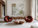 Ethereal Forest III by Katrina Pete. Shown as extra-large giant wall art in a modern living room. Available as an archival giclee rolled canvas, fine art paper, or poster print. SKU 86893a.
